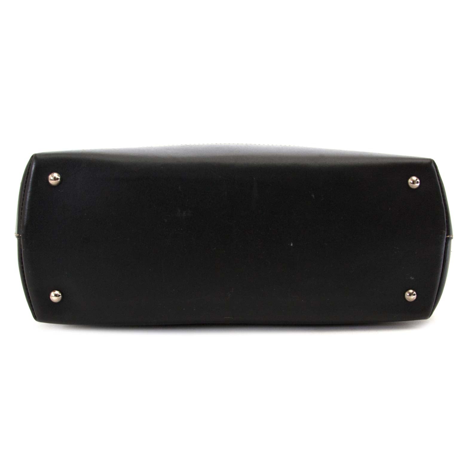 seconde main Deux De Delvaux Black Leather Bag en vendre chez labellov anvers au meilleur prix