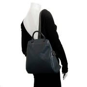 delvaux deux de delvaux donker blauw lederen rugzak nu te koop bij labellov vintage mode webshop belgië