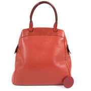 Deux De Delvaux Red Leather Top Handle Bag now for sale at labellov vintage fashion webshop belgium