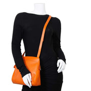 Deux De Delvaux Orange Tangerine Quarante-Neuf Bag now for sale at labellov vintage fashion webshop belgium