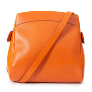 Deux De Delvaux Orange Tangerine Quarante-Neuf Bag now for sale at labellov vintage fashion webshop belgium