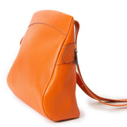 deux de delvaux orange tangerine quarante-neuf sac seconde-à-main à vendre à labellov vintage webshop de mode belgique
