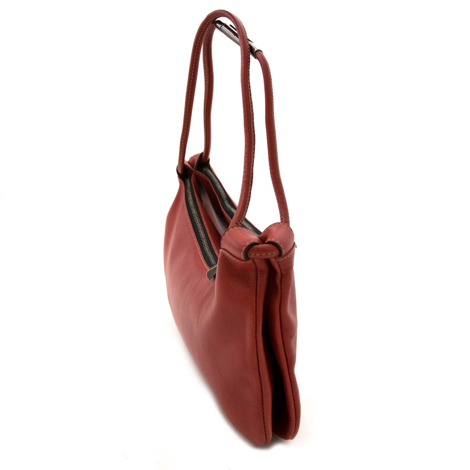 We buy and sell your luxury designer handbags for the best price Deux De Delvaux Handbag With Two Compartments