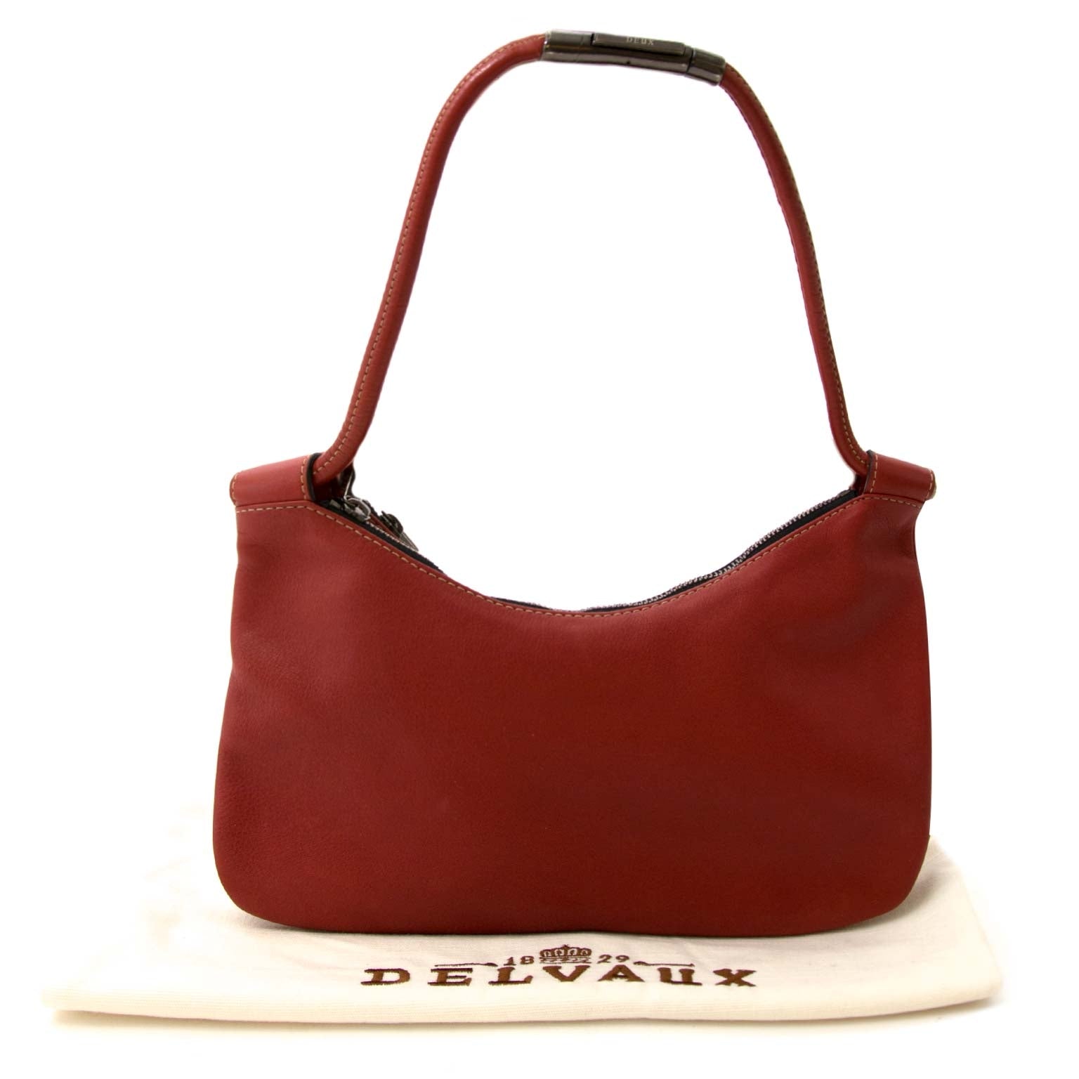 We buy and sell your designer wish bags for the best price, vintage voyage Deux De Delvaux Handbag With Two Compartments