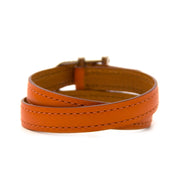 Buy and sell your authentic Delvaux Double Tour Orange Bracelet