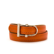 Delvaux Double Tour Orange Bracelet for sale online at Labellov