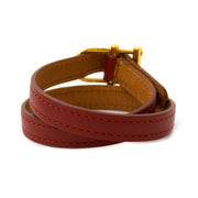 Delvaux Double Tour Red Bracelet