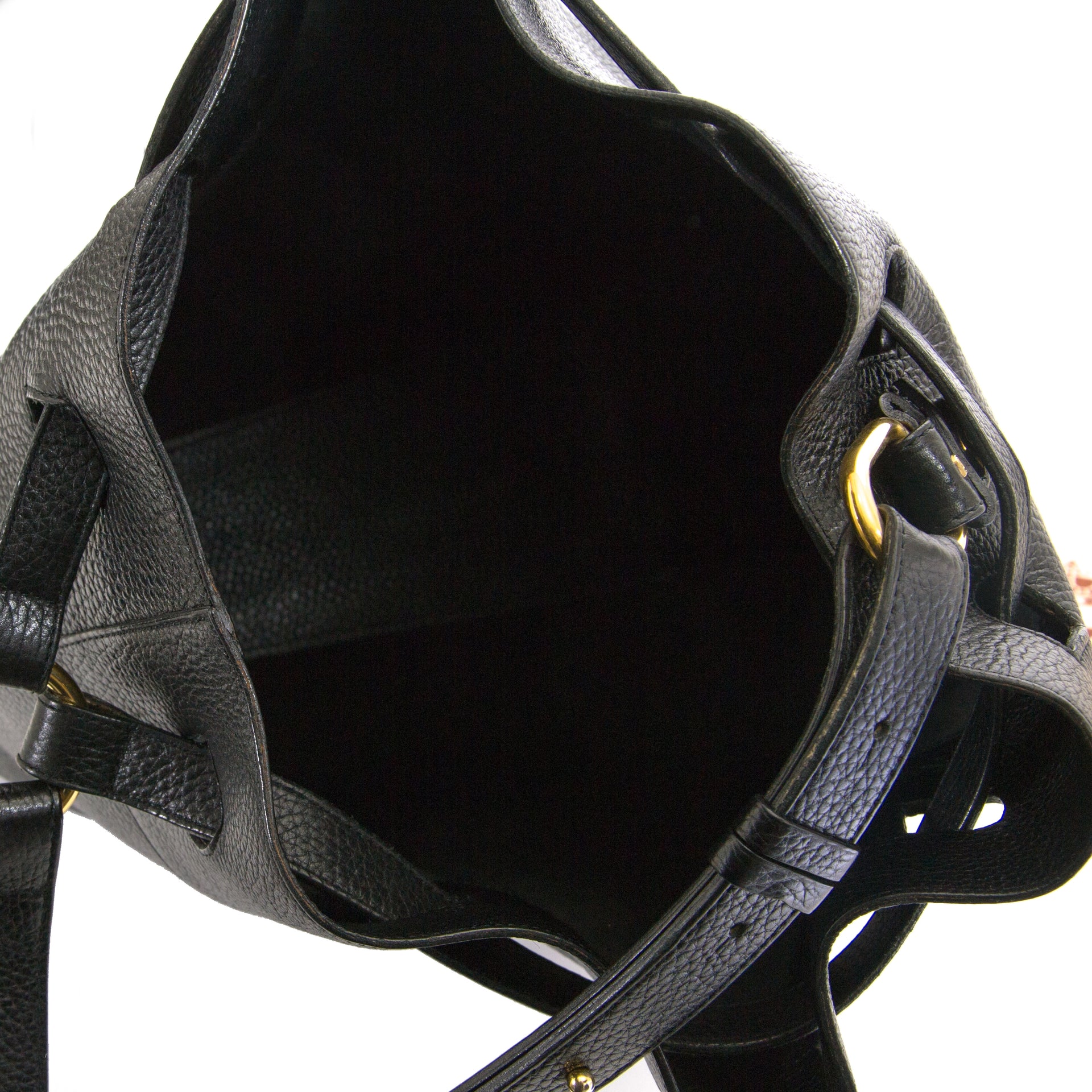 Delvaux Zwarte Catogan Trotteur Tas