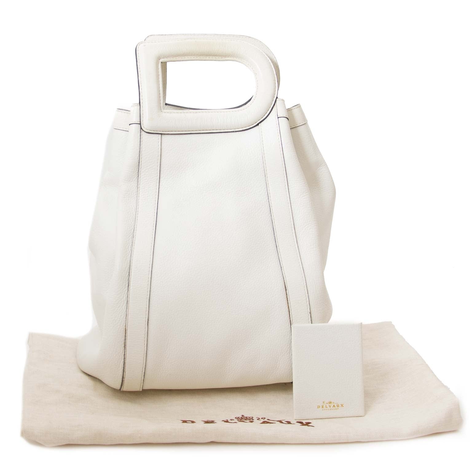 buy Delvaux White Shoulderbag With 'D' Tophandle at labellov for the best price