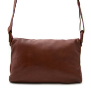 Delvaux Walnut Brown Shoulder Bag for sale online at Labellov