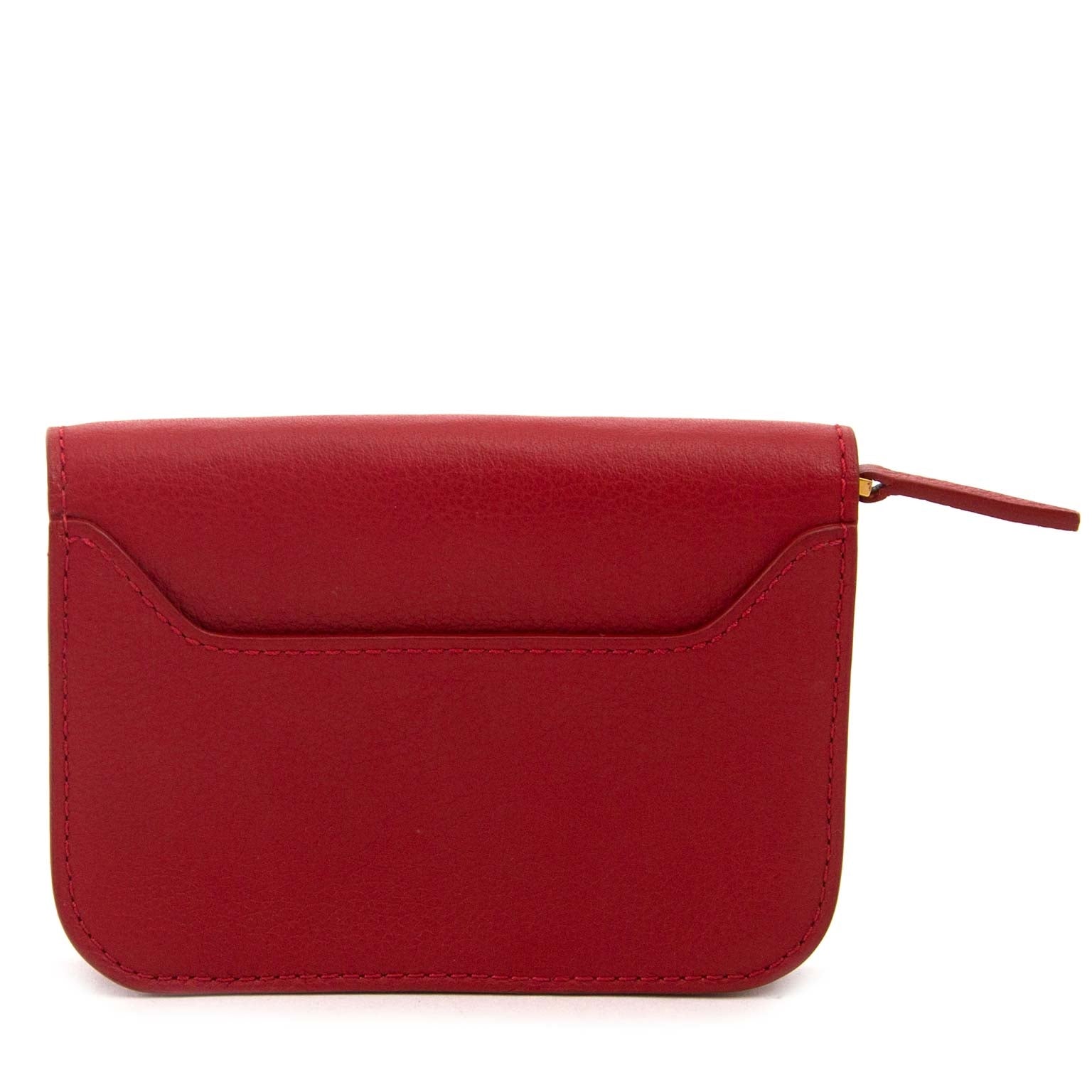 koop Delvaux Red Escudo Wallet PM en betaal veilig online