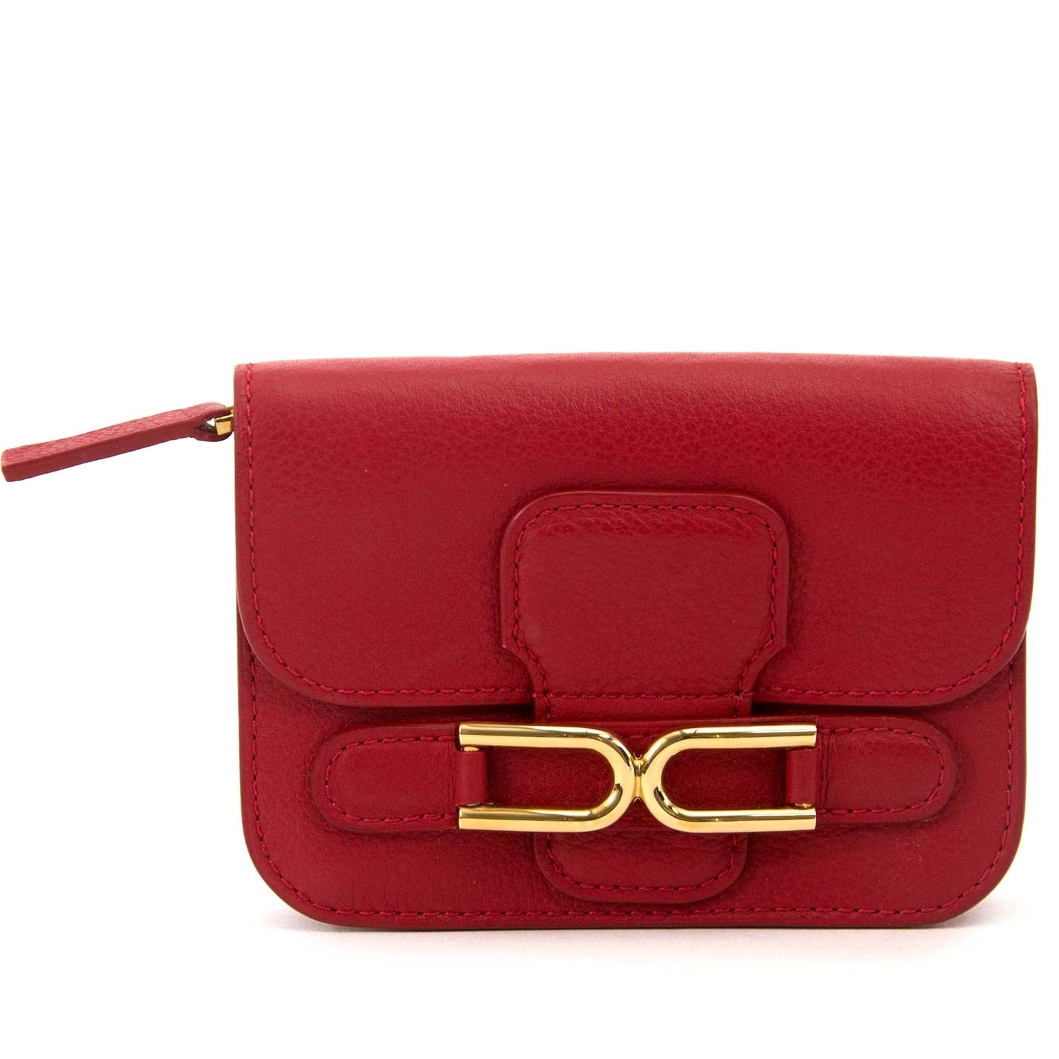 buy Delvaux Red Escudo Wallet PM at labellov.com for the best price