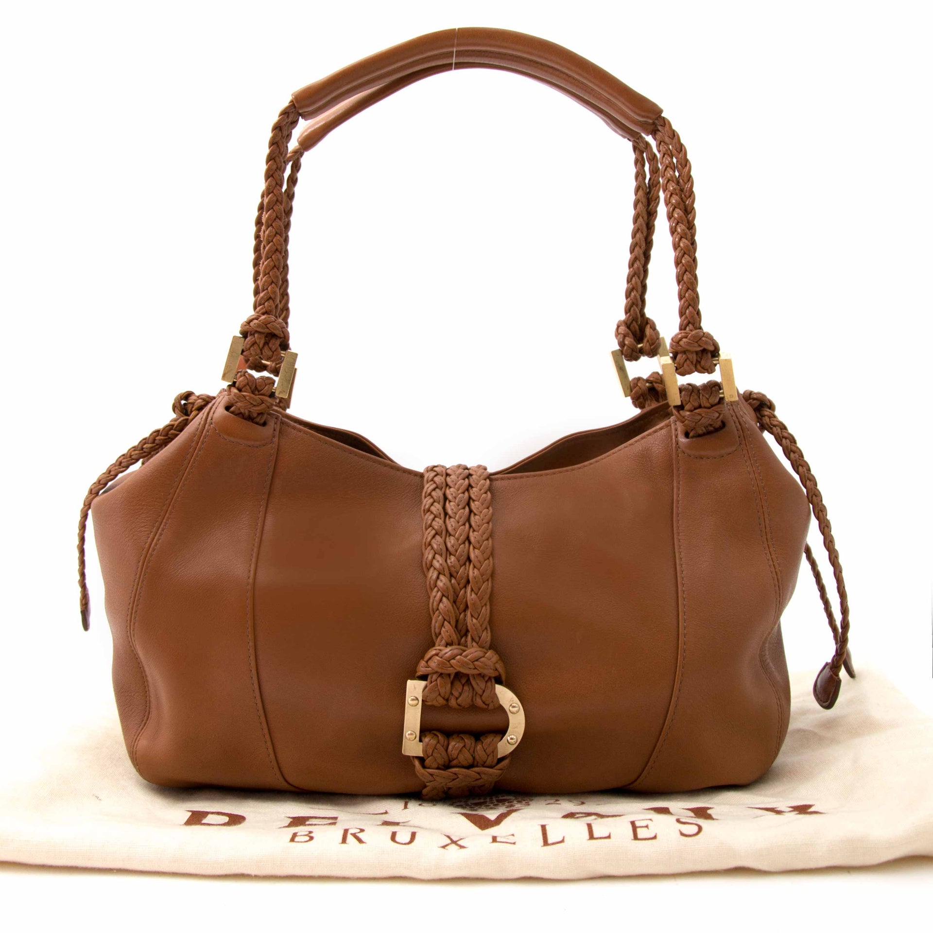 Koop en verkoop uw Delvaux Eugène PM Fauve Shoulder Bag