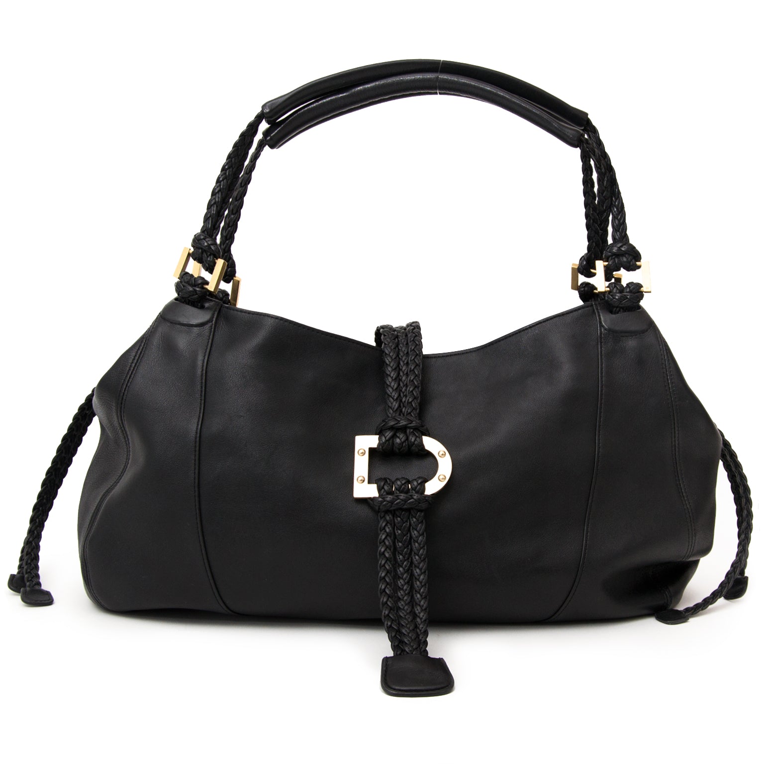 acheter en ligne comme neuf sac a main Delvaux Eugene Black Bag