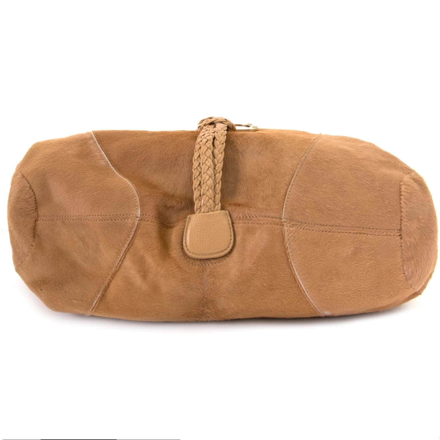 Delvaux Beige Ponyhair Colette GM Bag now for sale at labellov vintage fashion webshop belgium