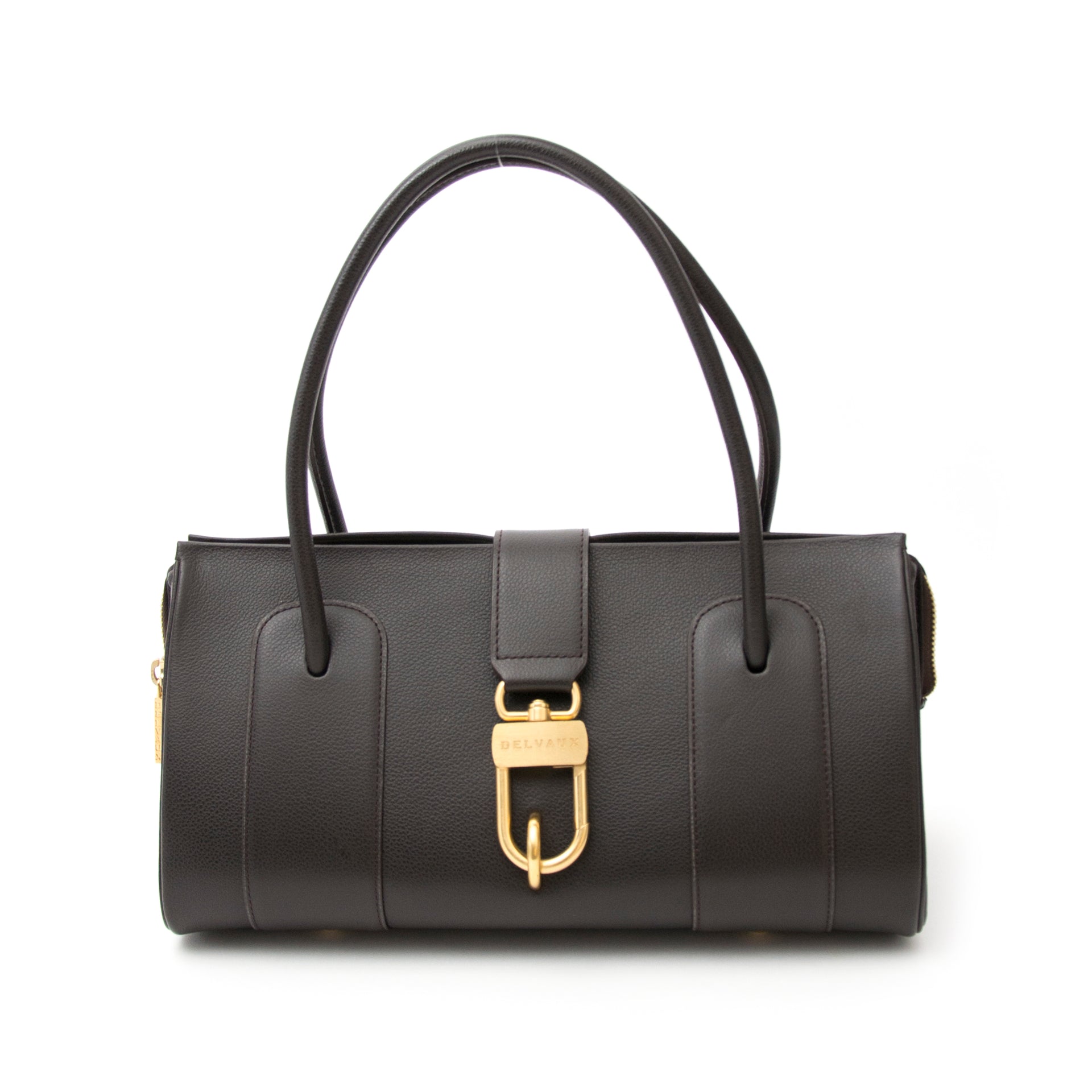 Shop luxury items in Antwerp like Delvaux Brown George Bag