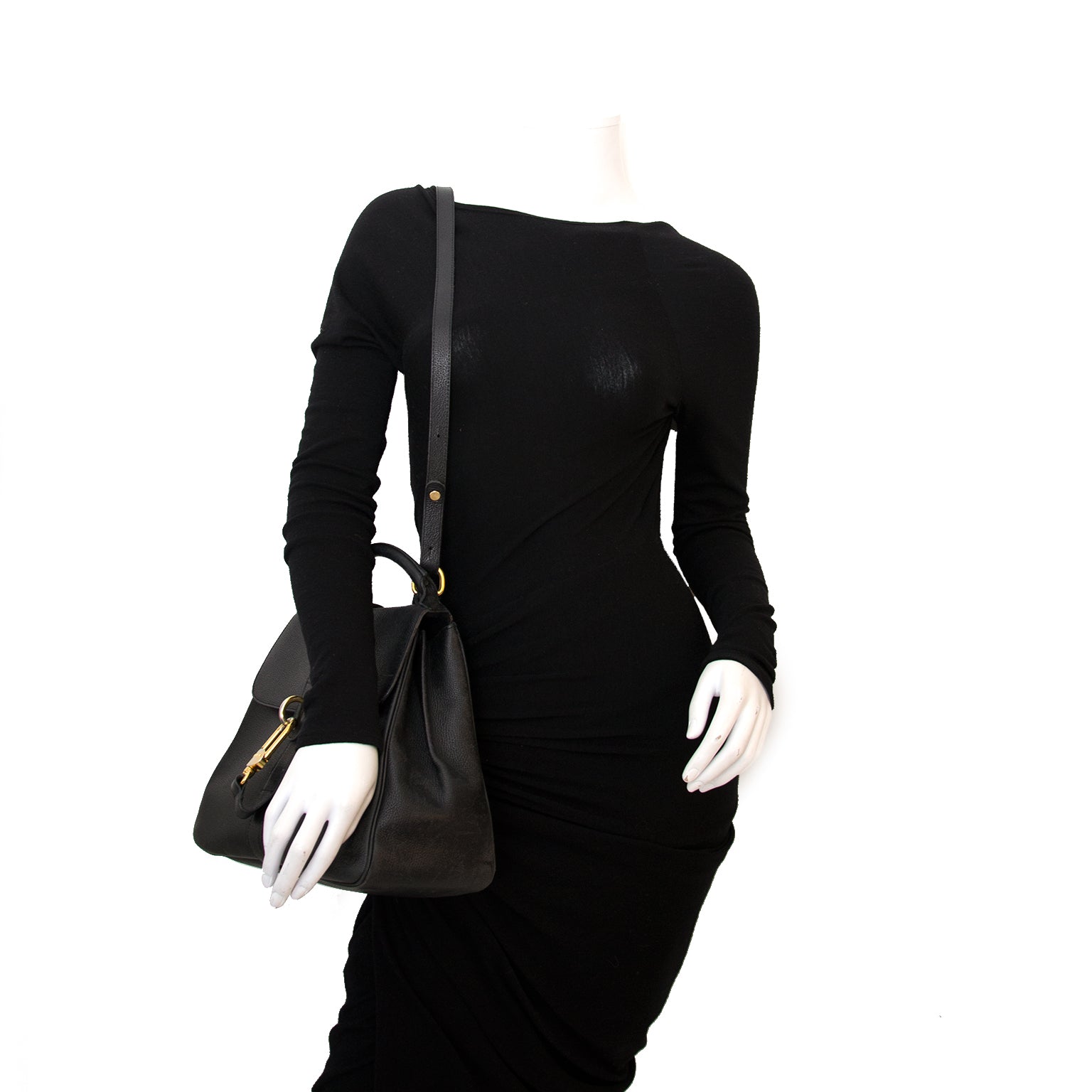 Delvaux Zwarte Gin Fizz Tas