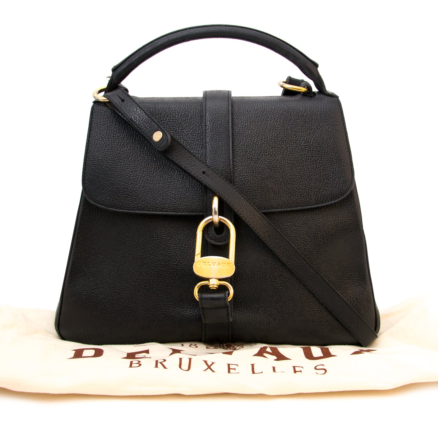 Delvaux Zwarte Gin Fizz Tas