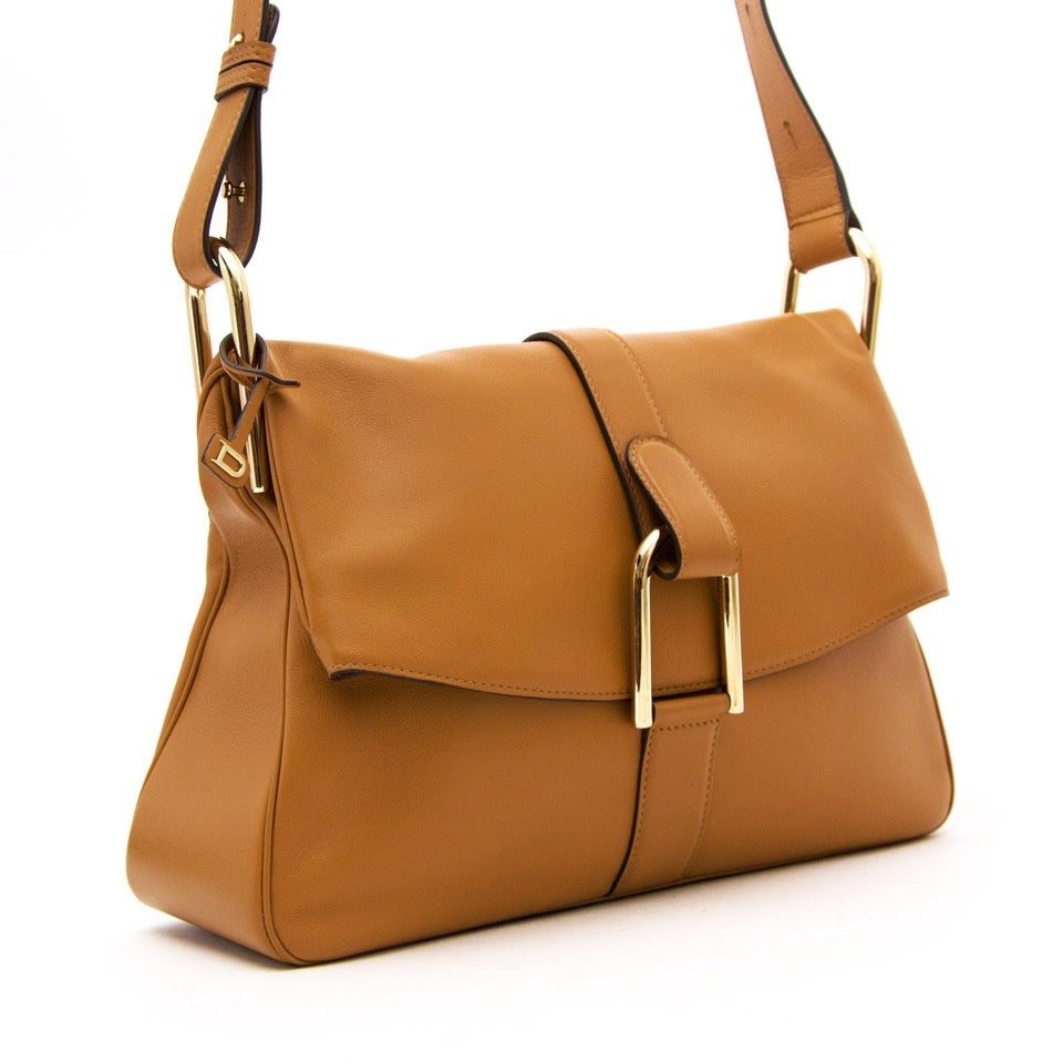 acheter en ligne comme neuf sac a main Delvaux Cognac Givry Shoulder Bag