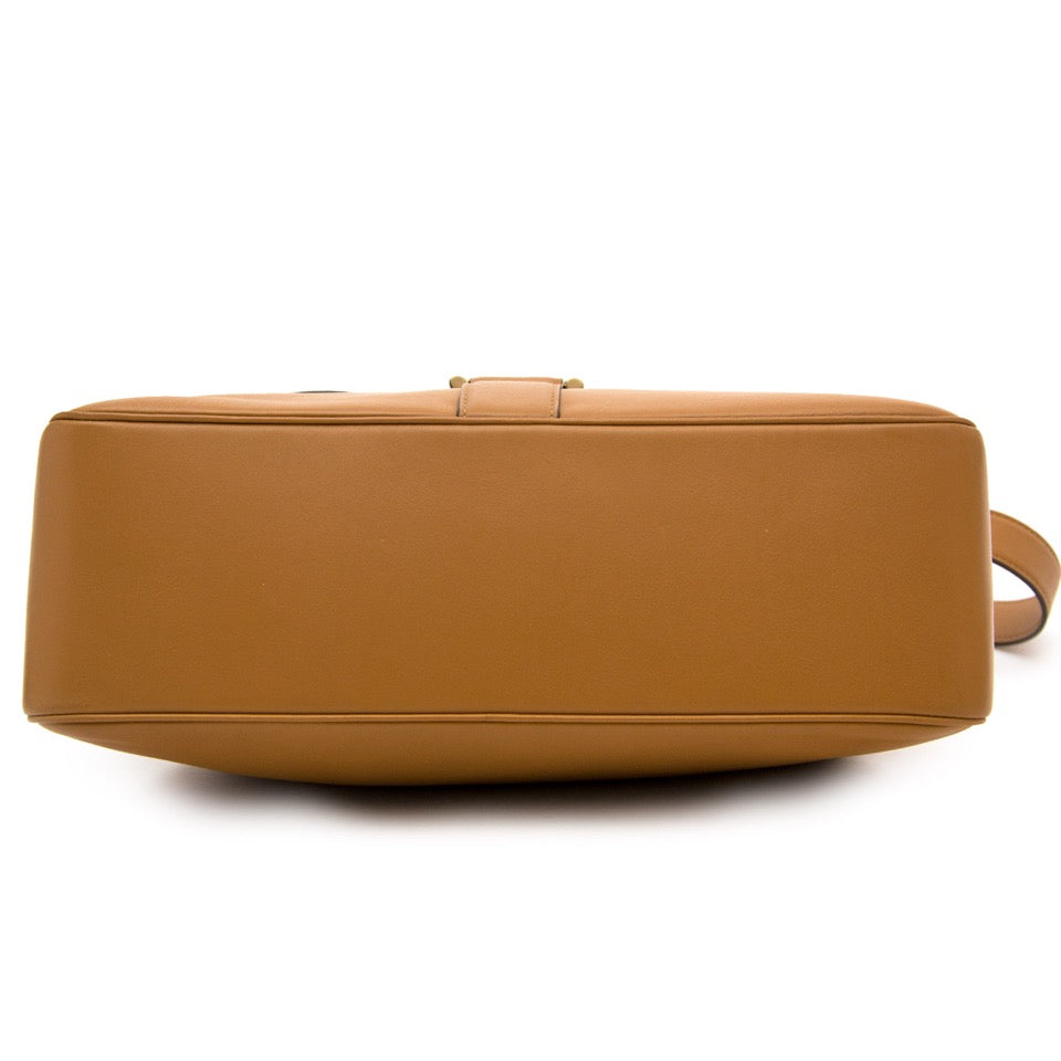 comme neuf seconde main sac a main Delvaux Cognac Givry Shoulder Bag Anvers , Belgique