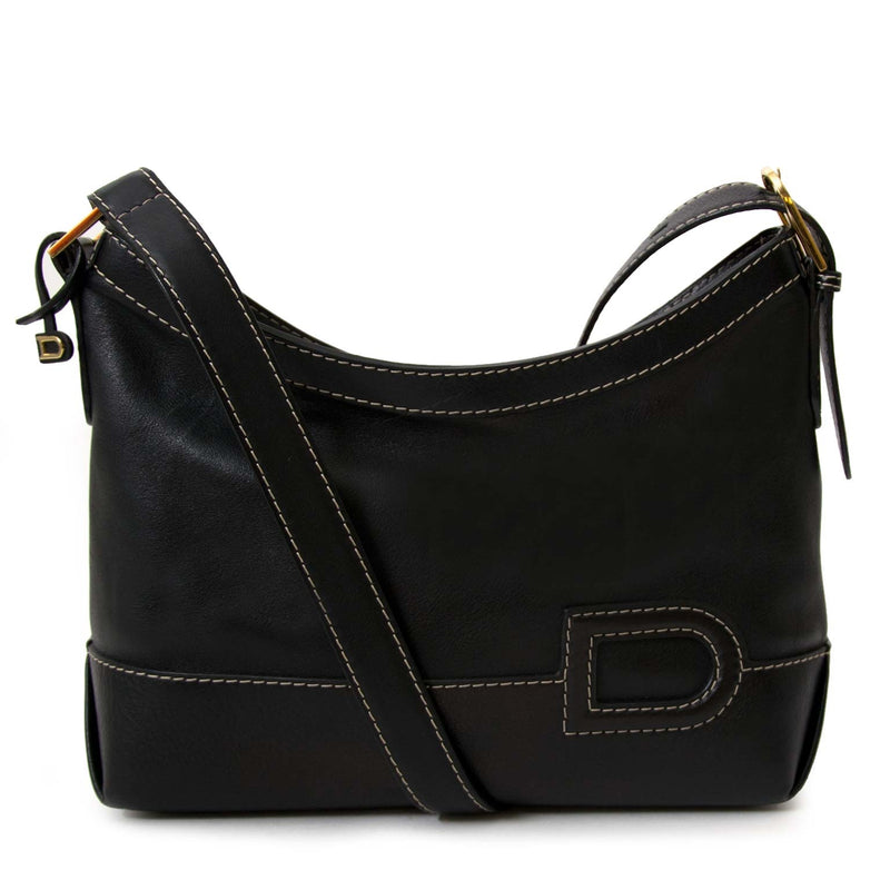 Delvaux Zwarte Grand Place Polo Crossbodytas
