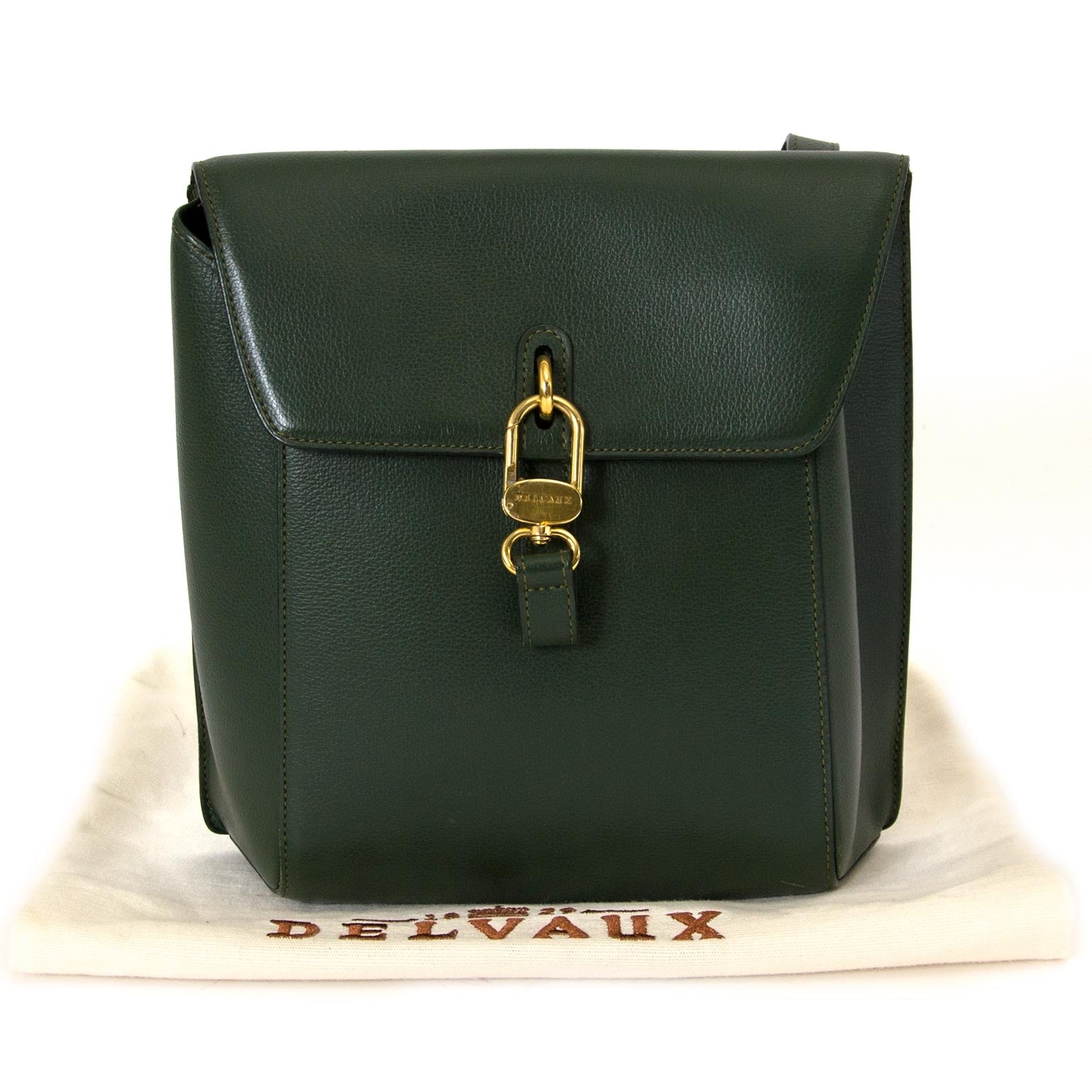 koop Delvaux Green Crossbody Bag bij labellov aan de beste prijs