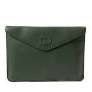 delvaux green envelope clutch now for sale at labellov vintage fashion webshop belgium
