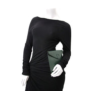 Delvaux Green Flap Pochette Clutch