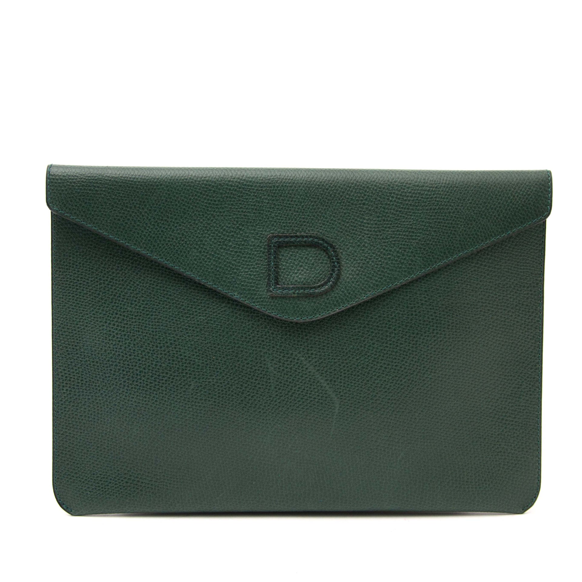 Delvaux Green Flap Pochette Clutch kopen en verkopen