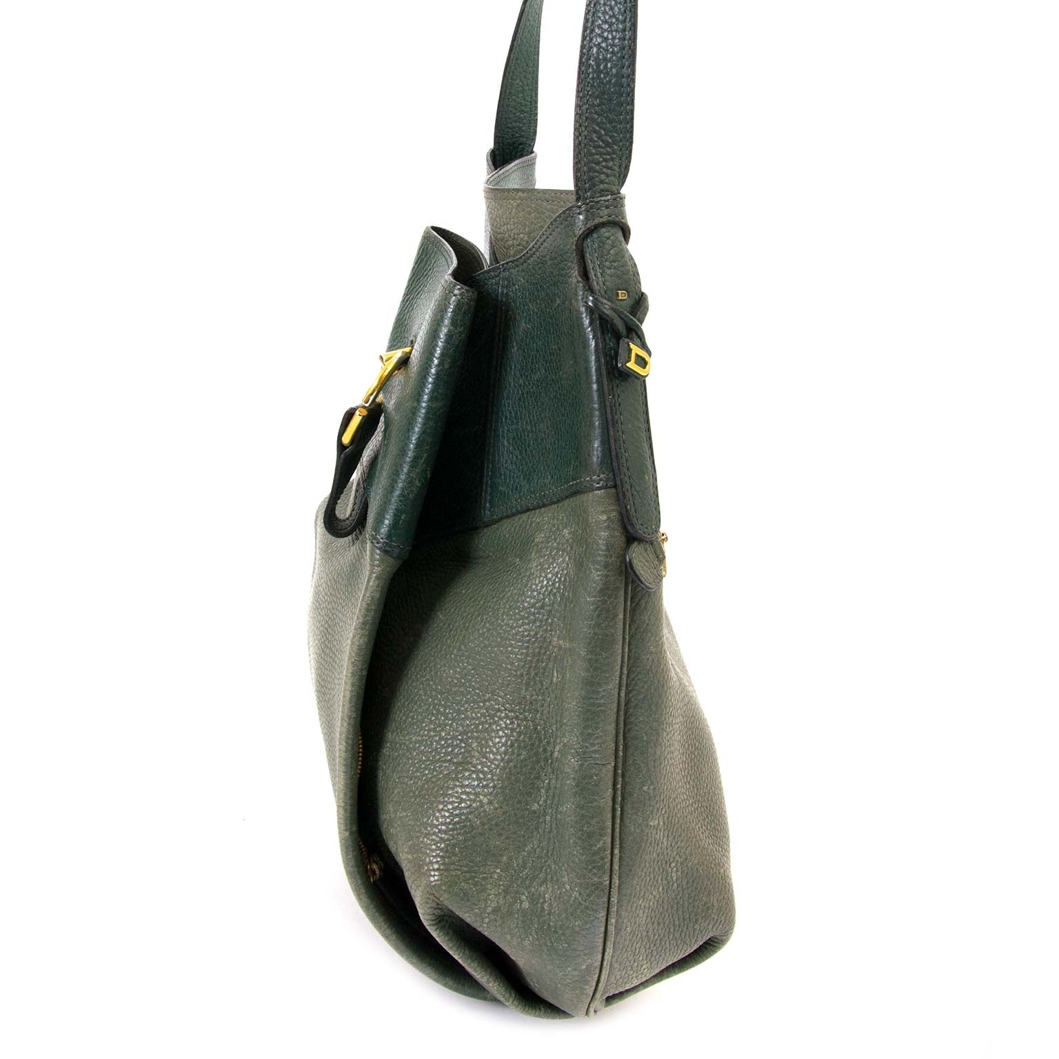 Delvaux Green Faust Bag now for sale at labellov vintage fashion webshop belgium