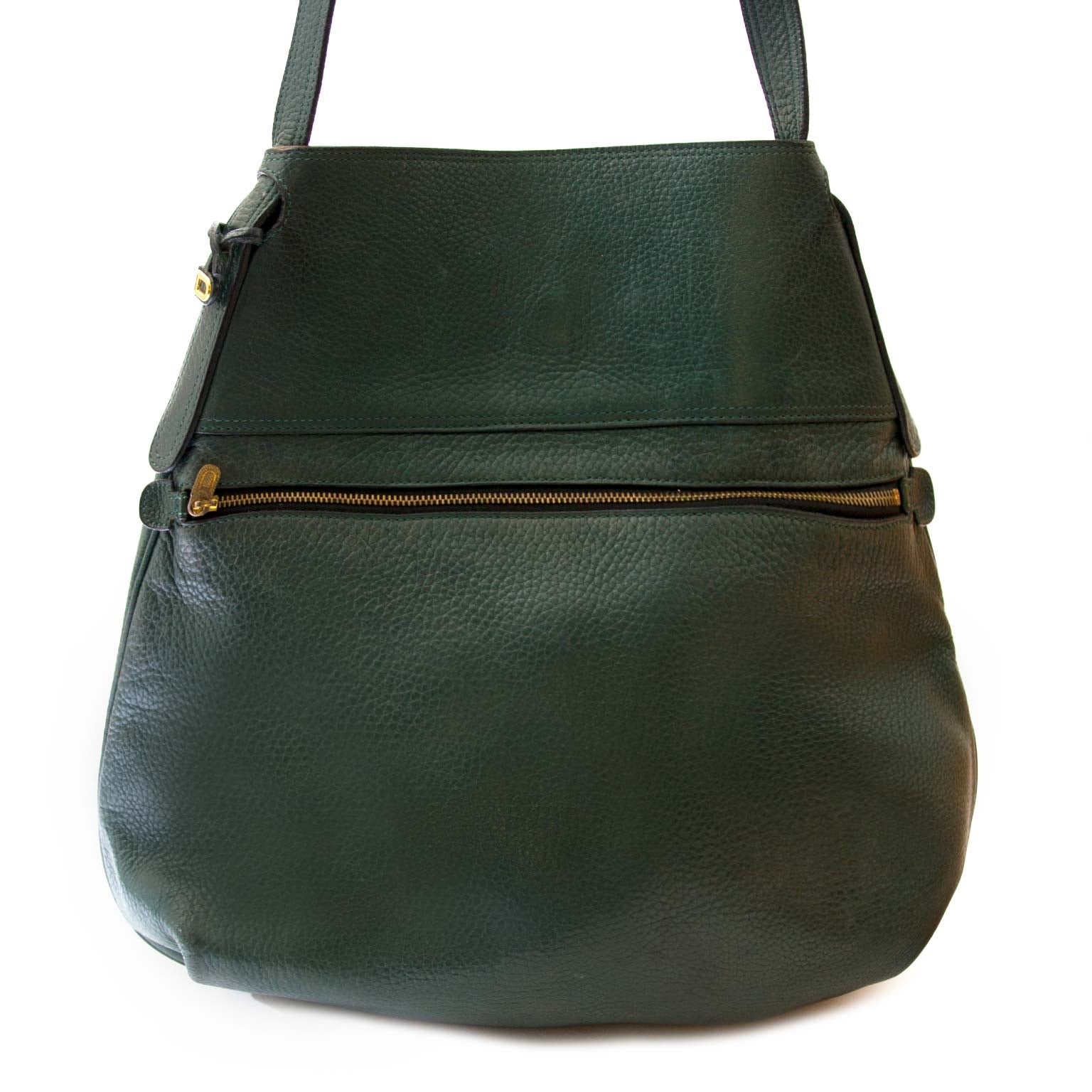 delvaux green leather faust bag now for sale at labellov vintage fashion webshop belgium