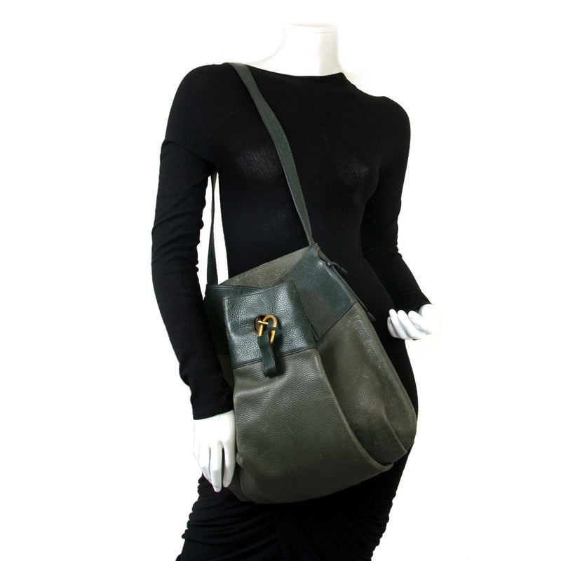Delvaux Green Faust Bag now for sale at labellov vintage fashion webshop belgium