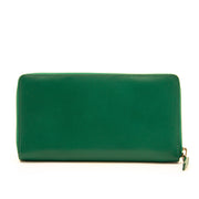 shop safe online at the best price Delvaux Green Zipper Wallet world wide shippin g