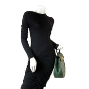 Delvaux Ostrich Green Extase Galop Bag now for sale at labellov vintage fashion webshop belgium