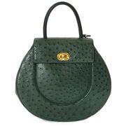 Delvaux Ostrich Green Extase Galop Bag now for sale at labellov vintage fashion webshop belgium