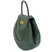 Delvaux Ostrich Green Extase Galop Bag now for sale at labellov vintage fashion webshop belgium