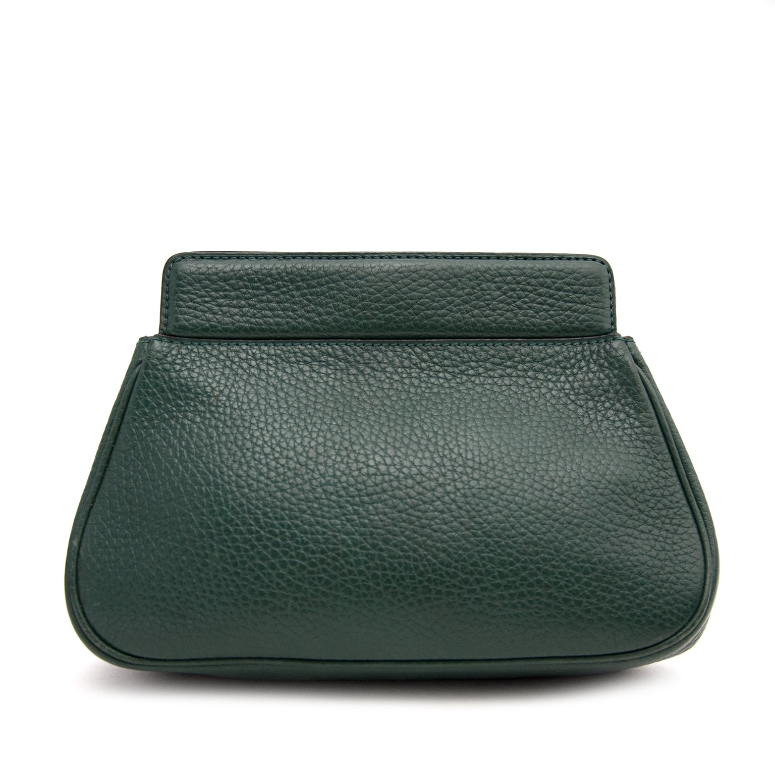 Acheter secur en ligne votre pochette en cuir vert pour le meilleur prix avec Labellov