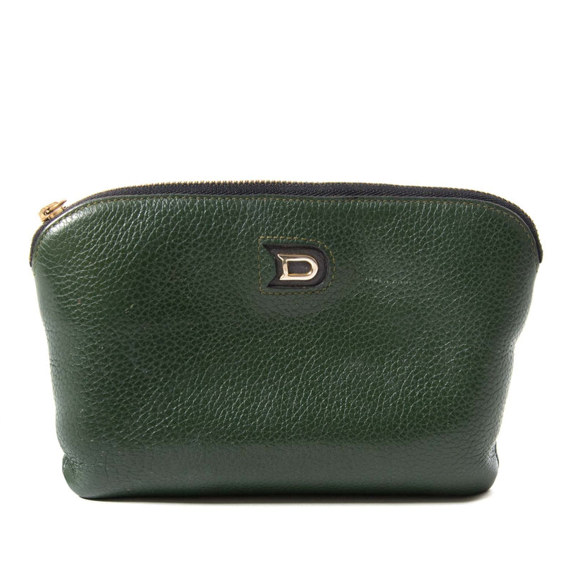 delvaux green pochette now for sale at labellov vintage fashion webshop belgium