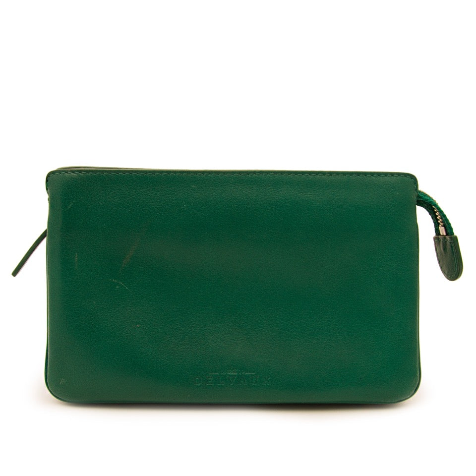 koop veilig online aan de beste prijs net als nieuw Delvaux Allure Trio Destrier Wallet