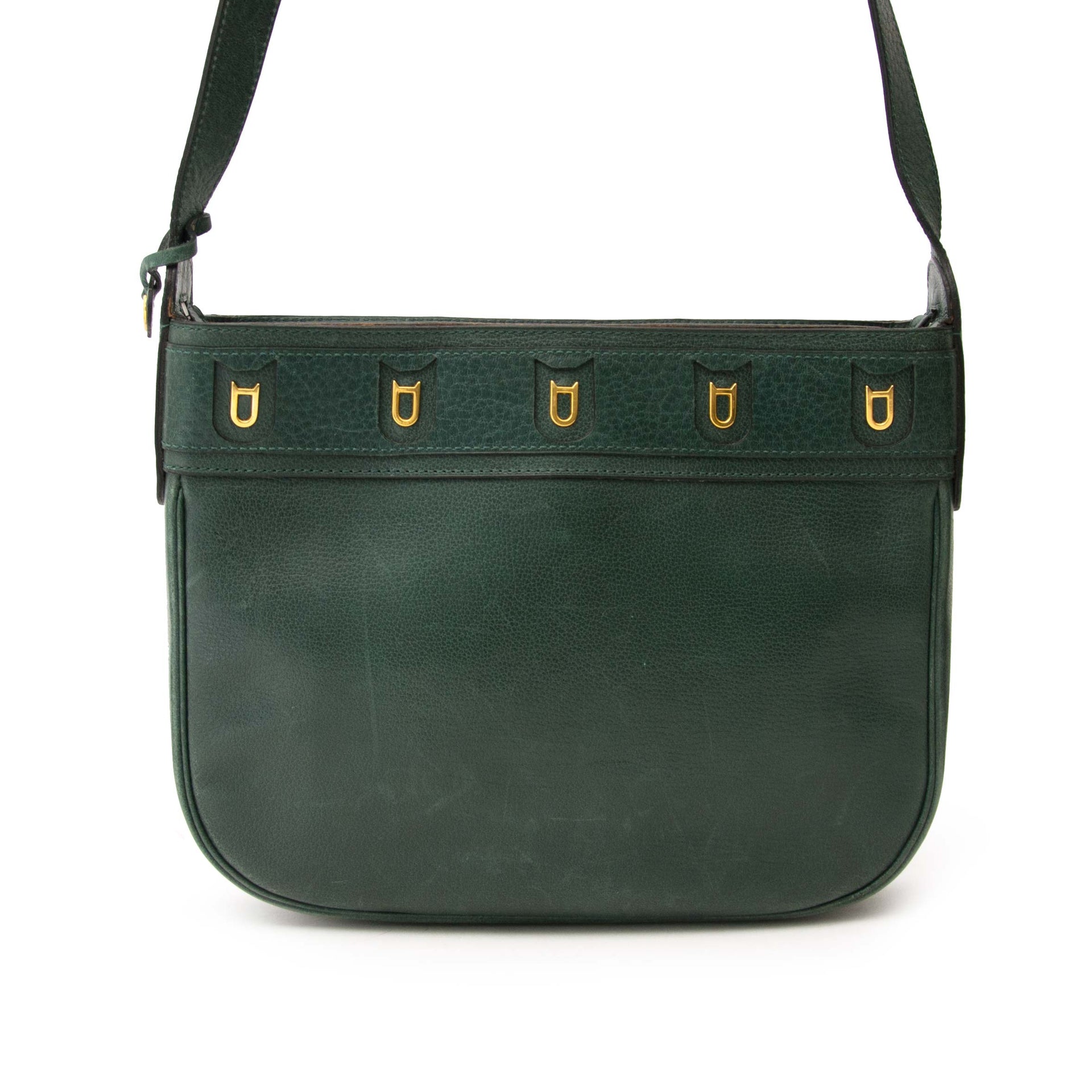 Delvaux Green Fuiraire Crossbody Bag