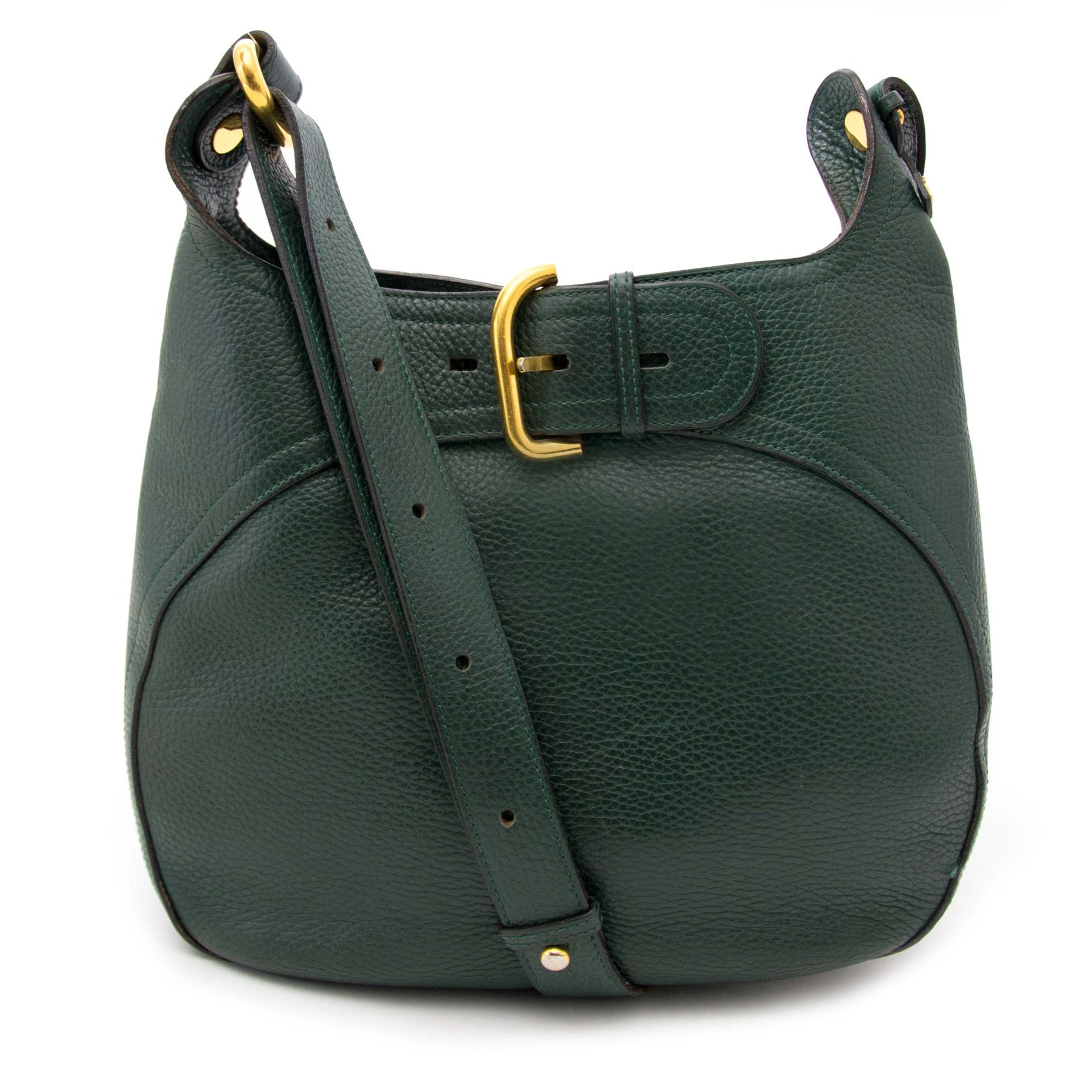 Authentic secondhand Delvaux green Labellov for sale