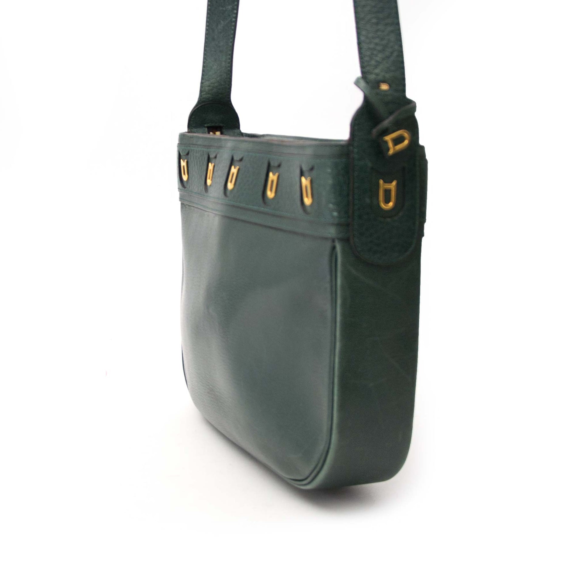 shop safe online Delvaux Green Fuiraire Crossbody Bag