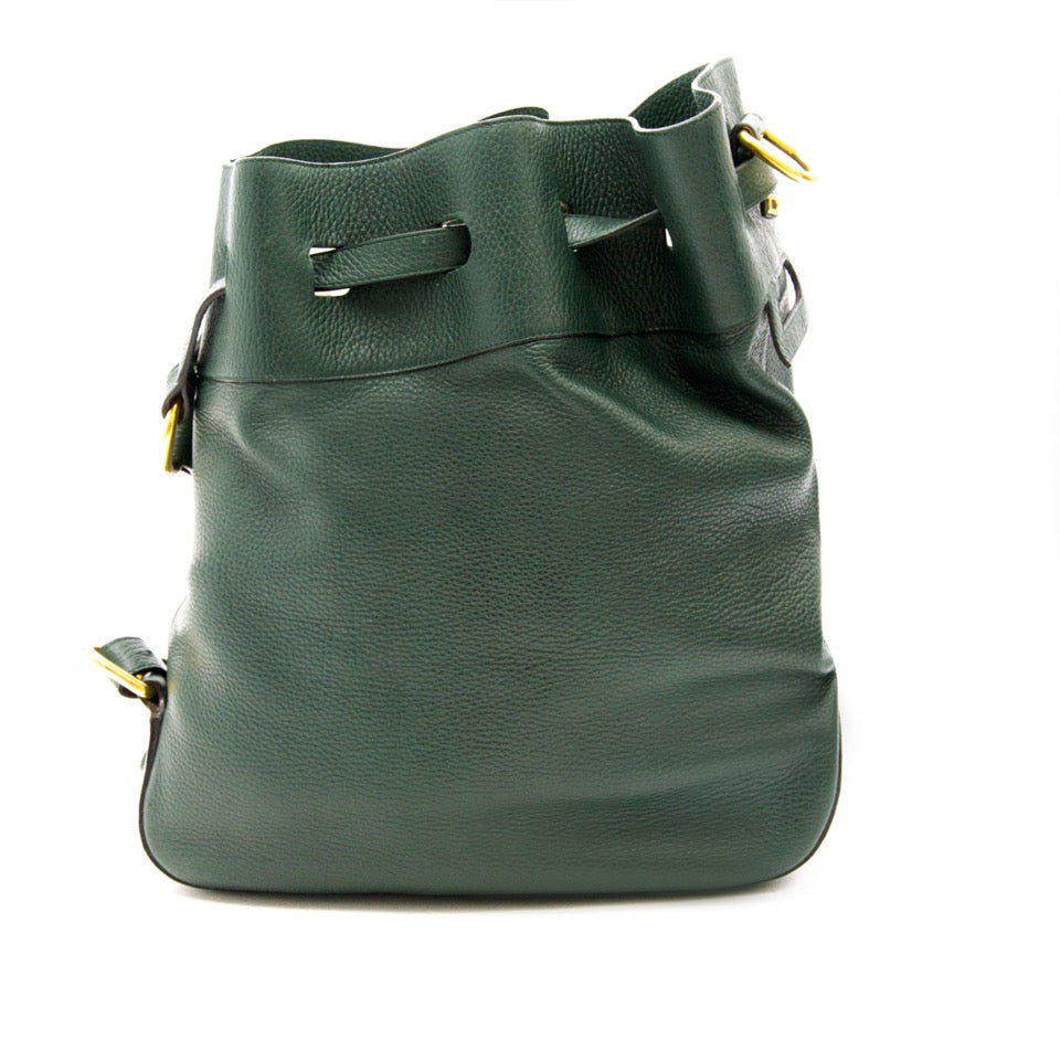 Delvaux Dark Green Catogan Trotteur Bag buy and sell your designer vintage bags for the best commission rates on labellov.com