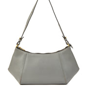 Delvaux Grey Leather Shoulder Bag