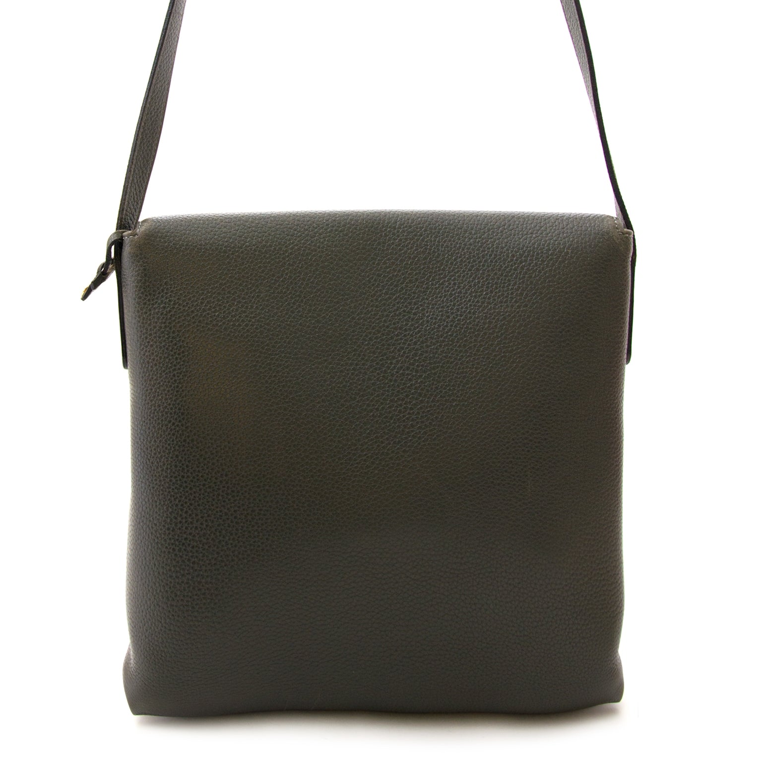 Sac bandoulière Delvaux gris-verdâtre