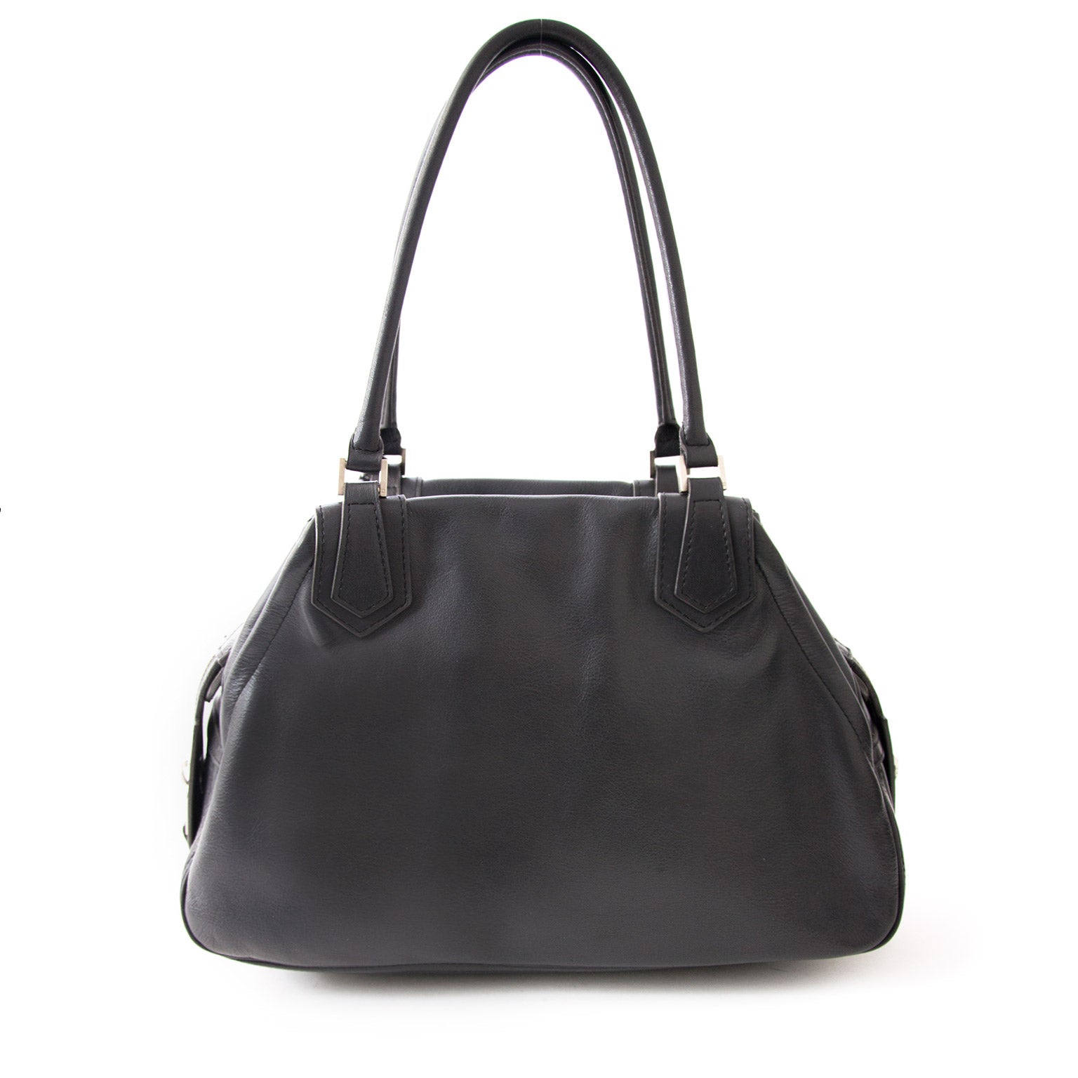 acheter en ligne pour le meilleur prix Delvaux Ardoise Perfecto Shoulder Bag comme neuf