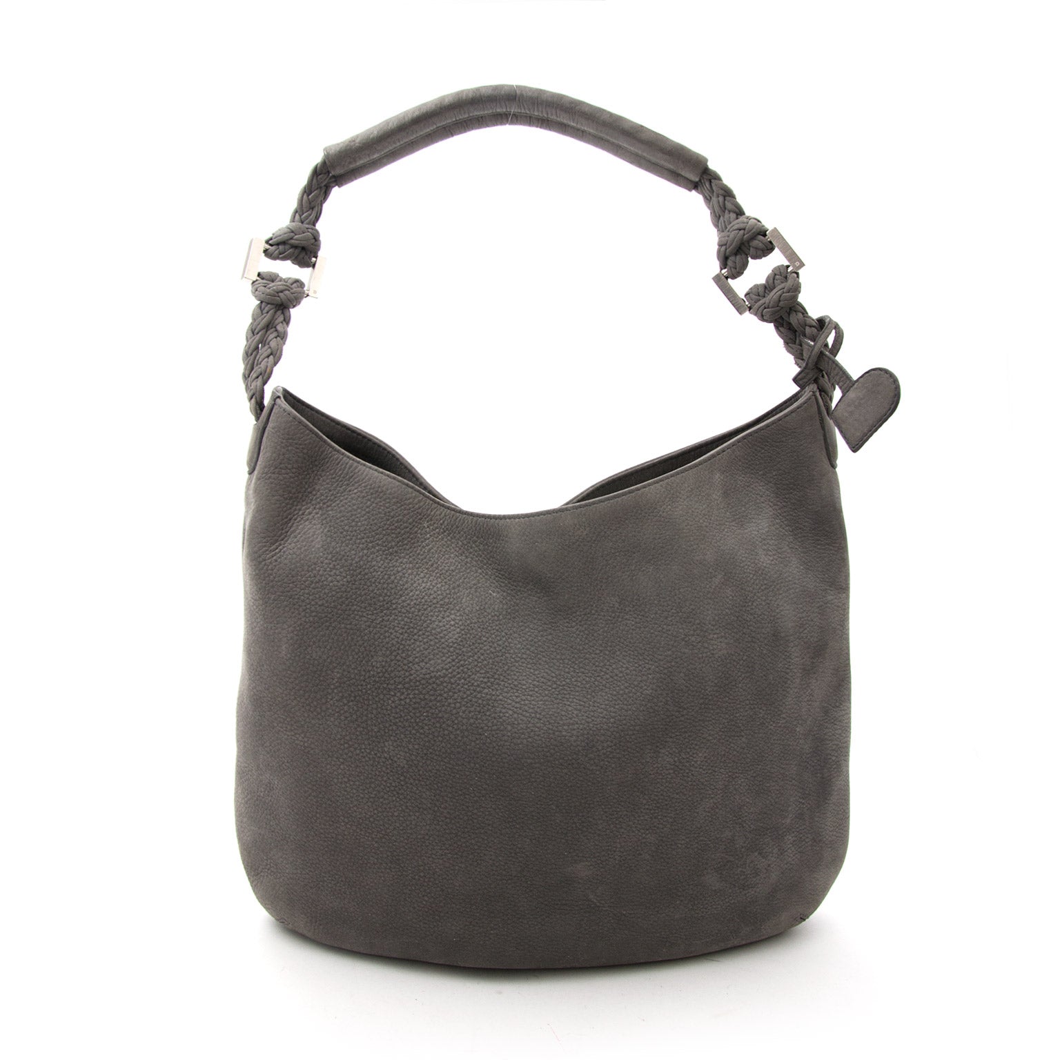 acheter en ligne comme neuf sac a main Delvaux Nubuck Grey Le Louise