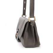 Delvaux Metallic Grey Shoulder Bag (LabelLOV) now for sale in Belgium, Antwerp but with worldwide shipping.