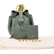 delvaux green mini bucket bag now for sale at labellov vintage fashion webshop belgium