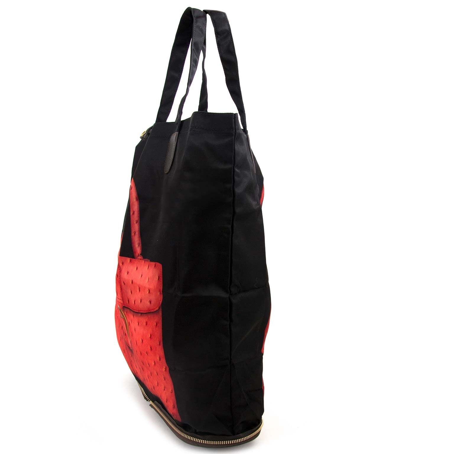 Delvaux Kangourou Sellier Café Foldable Shopper now for sale at labellov vintage fashion webshop belgium